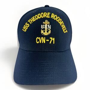 USS Theodore Roosevelt CVN 71 Logo The Corps US Navy Baseball Cap Hat One Size